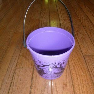 1997 Blockbuster Play Pak Popcorn / Trick or Treat Bucket - Berry Plastics